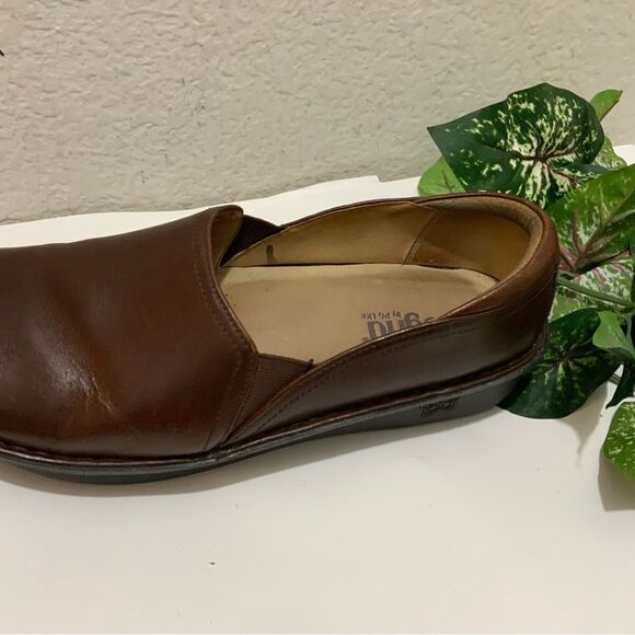 Allegria Womens Brown DEB 656 Leather Clogs Size 41 - Picture 2 of 11